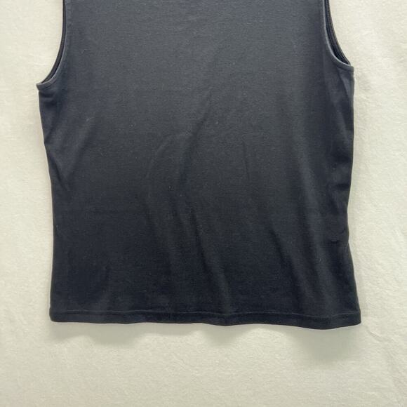 Talbots 100% Cotton Sleeveless Rhinestone Top Size XL - Picture 2 of 10